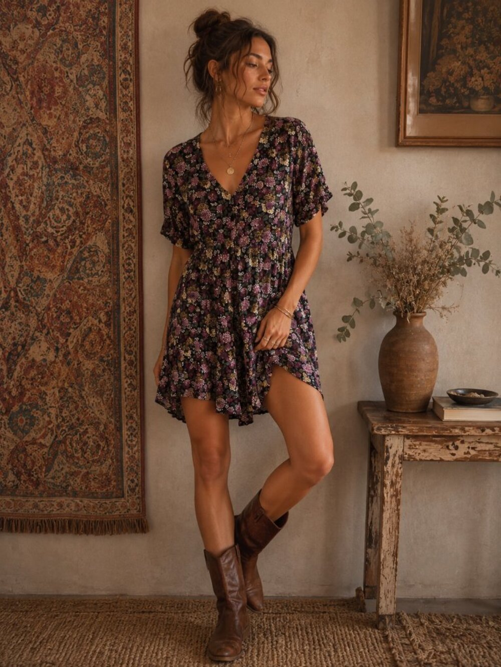 Vintage Basic Editions Floral Romper